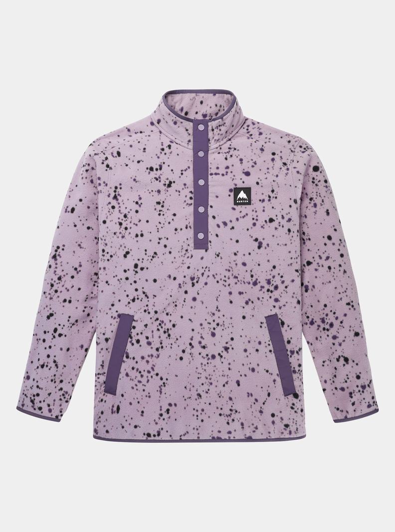 Lavender Burton Hearth Fleece Pullover Men's Sweatshirts | ZIYLND270