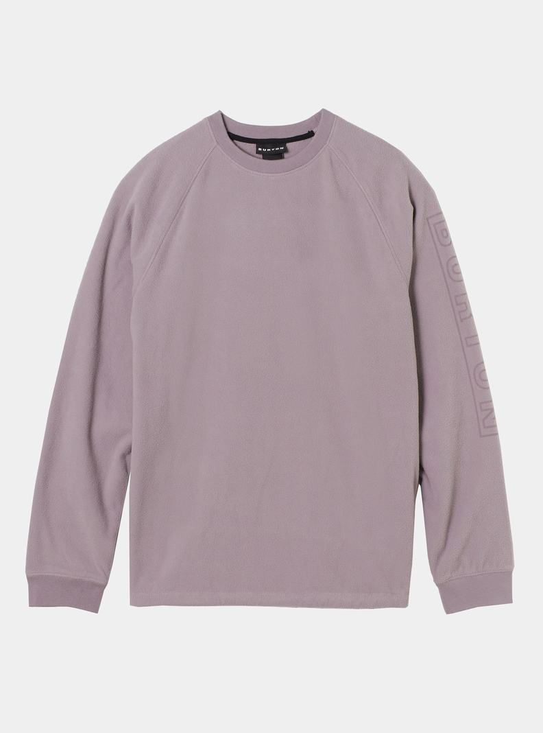 Lavender Burton Westmate Crewneck Fleece Men's Sweatshirts | NAJIEQ832