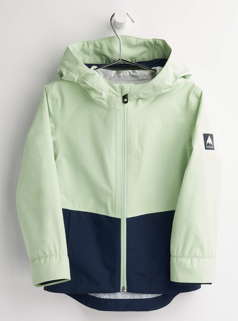 Light Green / Blue Burton Veridry 2.5L Rain Kids' Ski Jackets | QTNDYP358