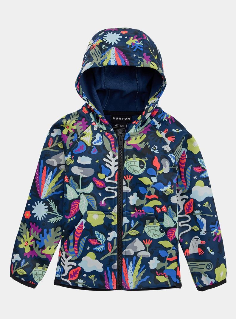 Multicolor Burton Crown Weatherproof Full-Zip Fleece Kids' Sweatshirts | ULWVFX185