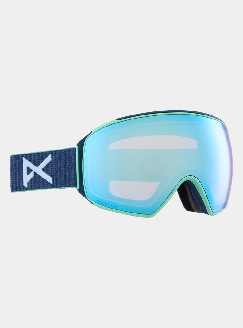 Navy / Blue / Pink / Burton Anon M4 Goggles (Toric) + Bonus Lens + MFI® Face Mask Men's Ski Goggles | HIJRWK925