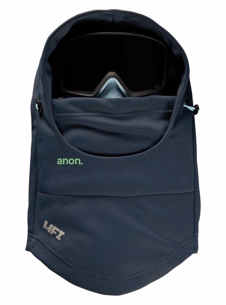 Navy Burton Anon MFI® Hooded Balaclava Men's Facemasks | TYVLWO570