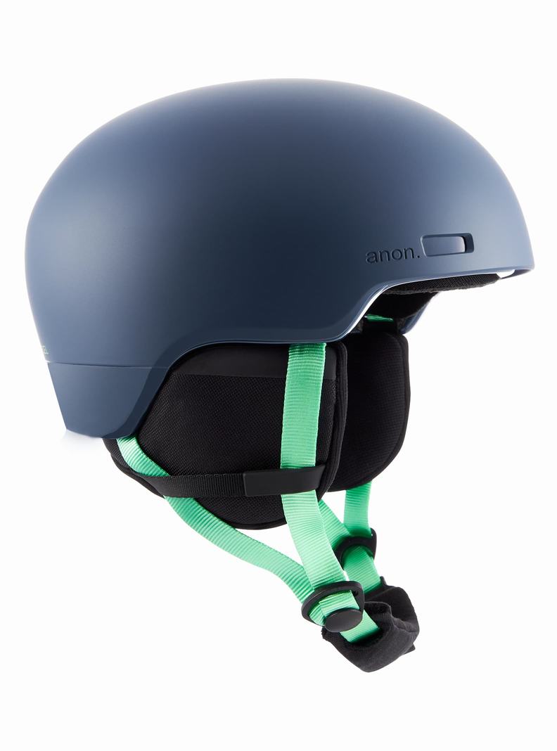 Navy Burton Anon Windham WaveCel Men's Snowboard Helmets | HBPXSQ784