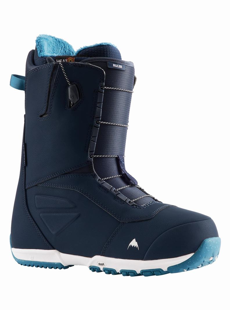 Navy Burton Ruler Men's Snowboard Boots | TZHKMC926