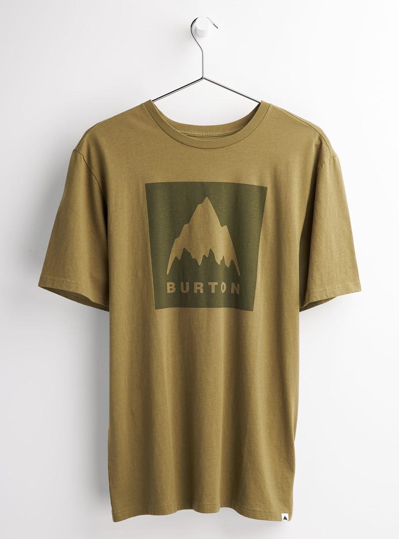 Olive Burton Classic Mountain High Short Sleeve Men's T-Shirts | PEVBNF273