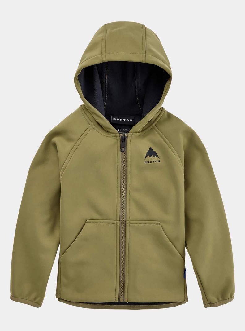 Olive Burton Crown Weatherproof Full-Zip Fleece Kids' Sweatshirts | YLMPWV429