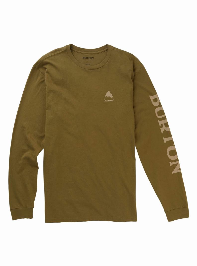 Olive Burton Elite Long Sleeve Men's T-Shirts | NCZQVD248