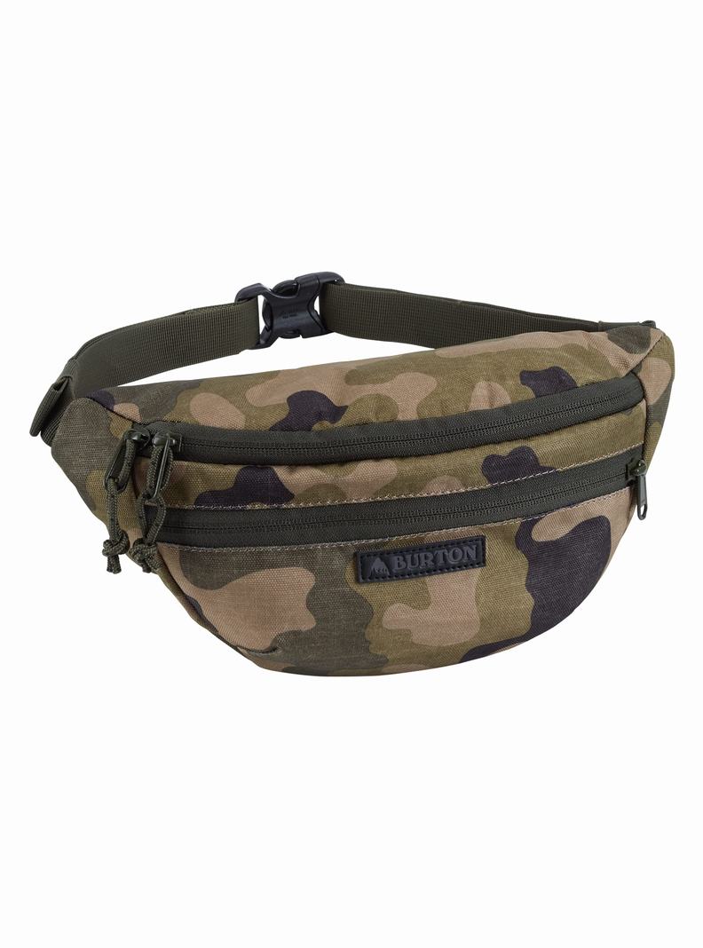 Olive Camo Burton 3L Hip Pack Unisex Backpacks | UJYVQF763