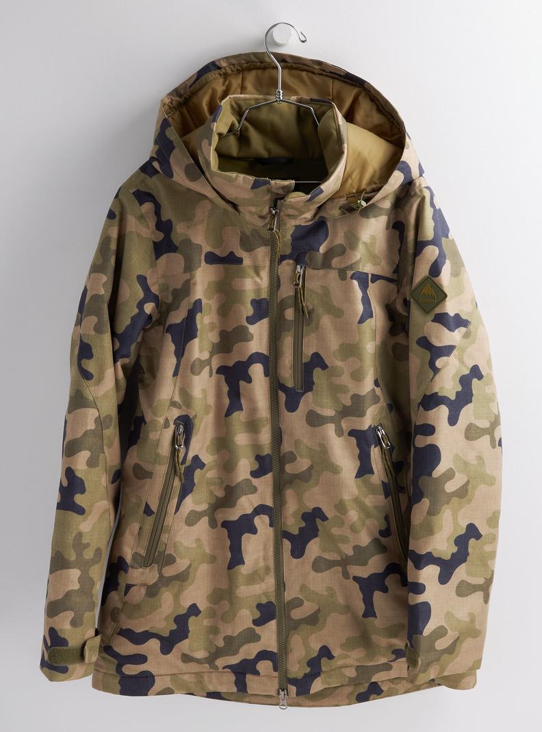 Olive Camo Burton Lelah Women's Ski Jackets | IVAYOP374