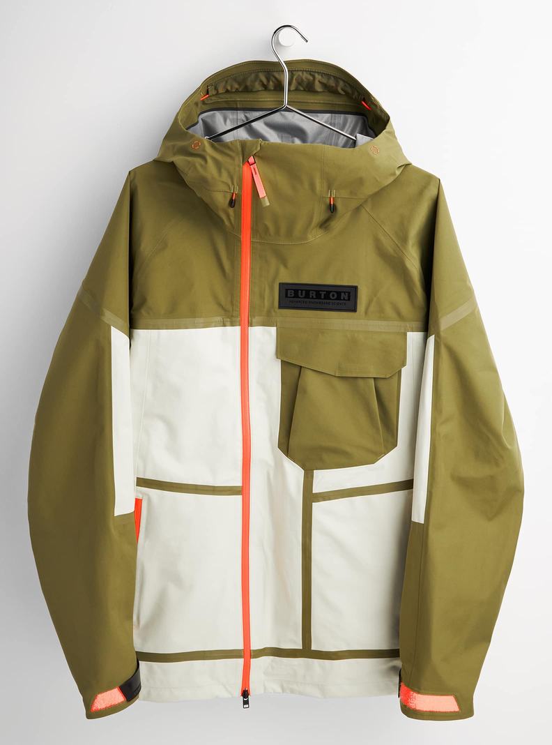 Olive / Silver Green Burton GORE-TEX 3L Breaker Men's Ski Jackets | RPWBNO458