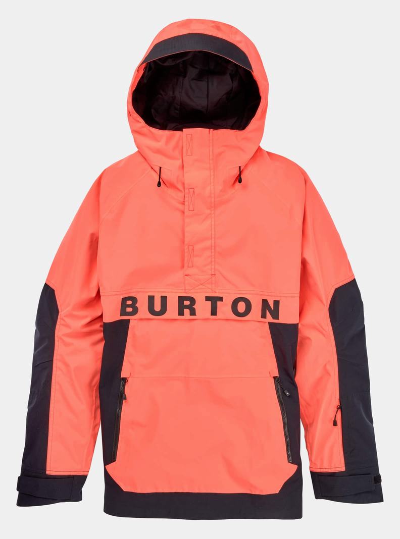 Orange / Black Burton Frostner 2L Anorak Men's Ski Jackets | BSIJEF182