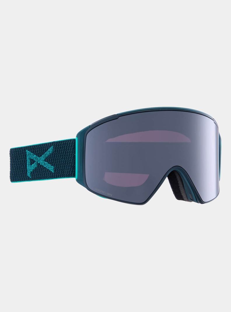 Orange / Black / Purple Burton Anon M4S Low Bridge Fit Goggles (Cylindrical) + Bonus Lens + MFI® FACE MASK Men's Ski Goggles | XGDMWF109