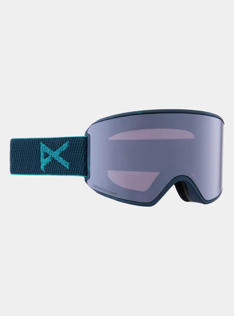 Orange / Black / Purple Burton Anon WM3 Low Bridge Fit Goggles + Bonus Lens + MFI® Face Mask Men's Ski Goggles | ZXUFEA689