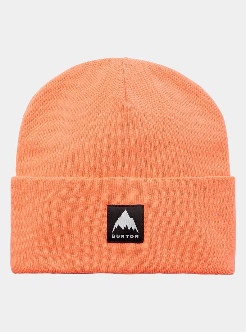 Orange Burton Recycled Kactusbunch Tall Men's Beanie | QHGAJI428