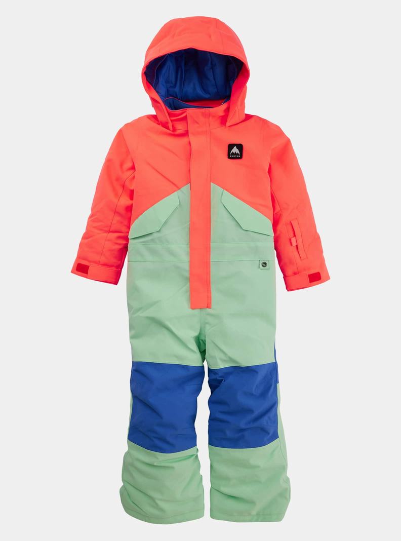 Orange / Green Burton 2L Kids' Snowsuit | NOLAMR239