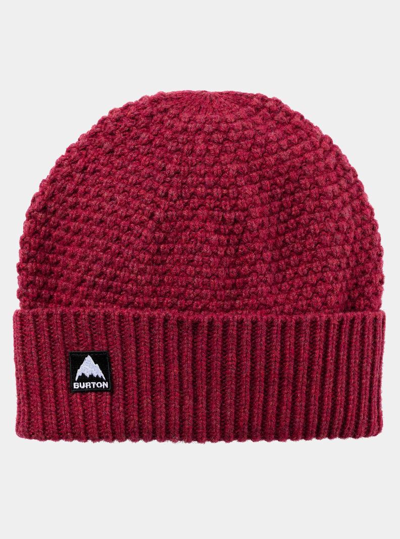 Orange Pink Burton Seed Stitch Men's Beanie | MVJOBU673