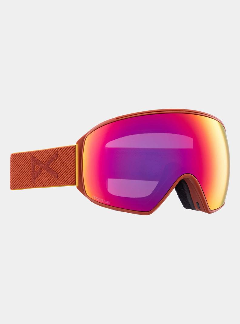 Orange Red / / Burton Anon M4 Goggles (Toric) + Bonus Lens + MFI® Face Mask Men's Ski Goggles | QJCTZD263