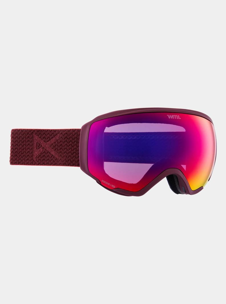 Orange / Red / / Burton Anon WM1 Goggles + Bonus Lens + MFI® Face Mask Women's Ski Goggles | RKSCPM306