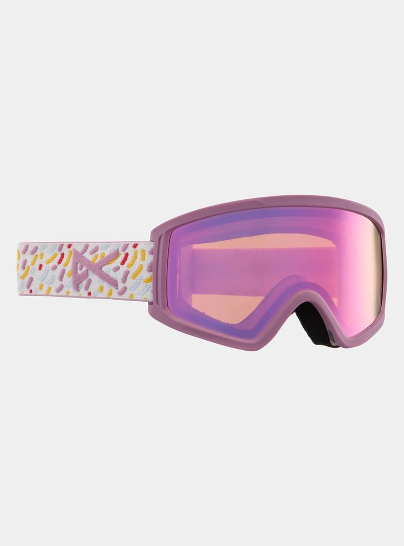 Pink / Burton Anon Tracker 2.0 Kids' Ski Goggles | ULTQEW692