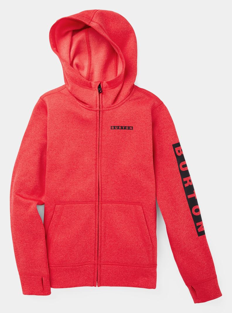 Pink Burton Oak Full-Zip Kids' Hoodies | PEJBYD782