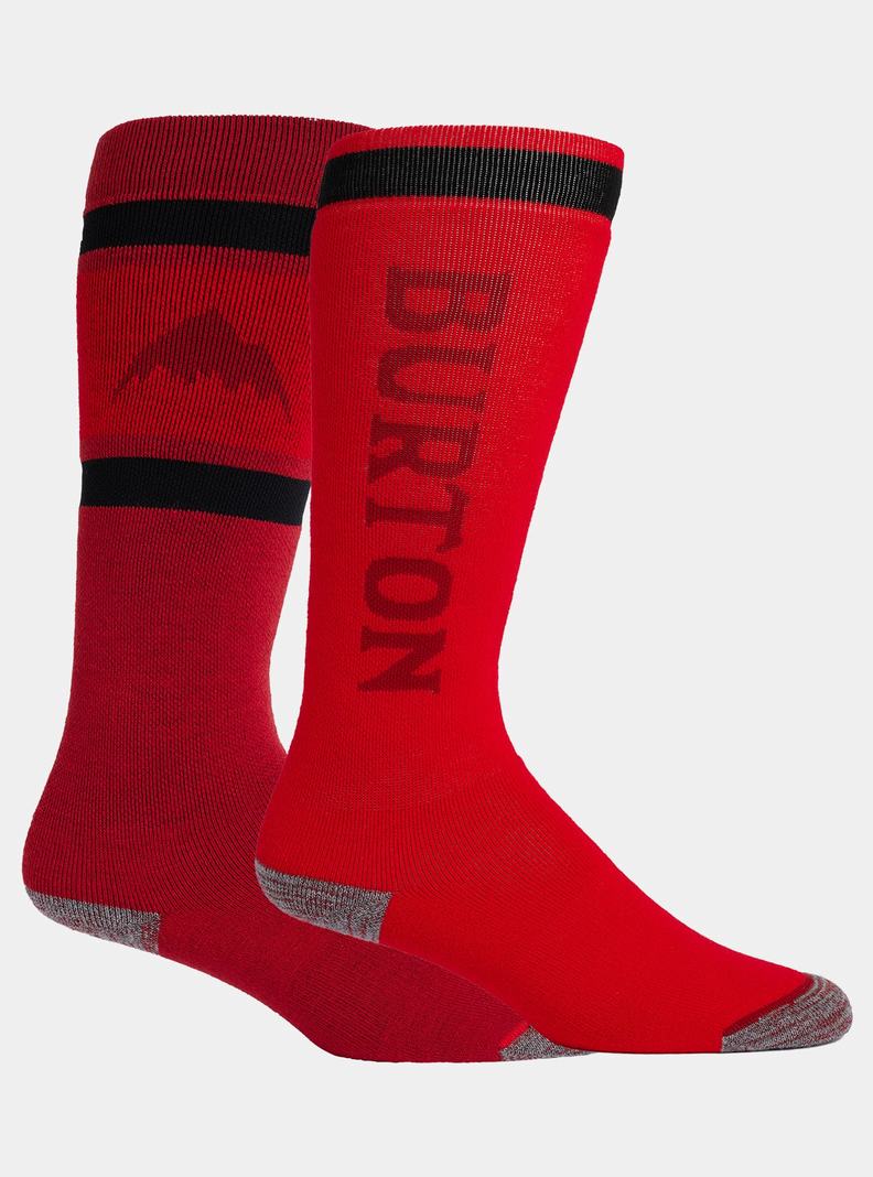 Pink Burton Weekend Midweight (2 Pack) Women's Socks | RHOSXV603