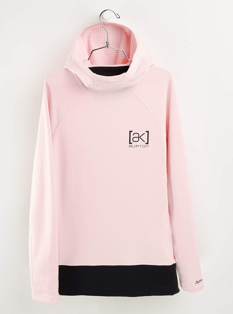 Pink Burton [ak] Helium Power Grid™ Pullover Fleece Women's Sweatshirts | CSFQBJ680