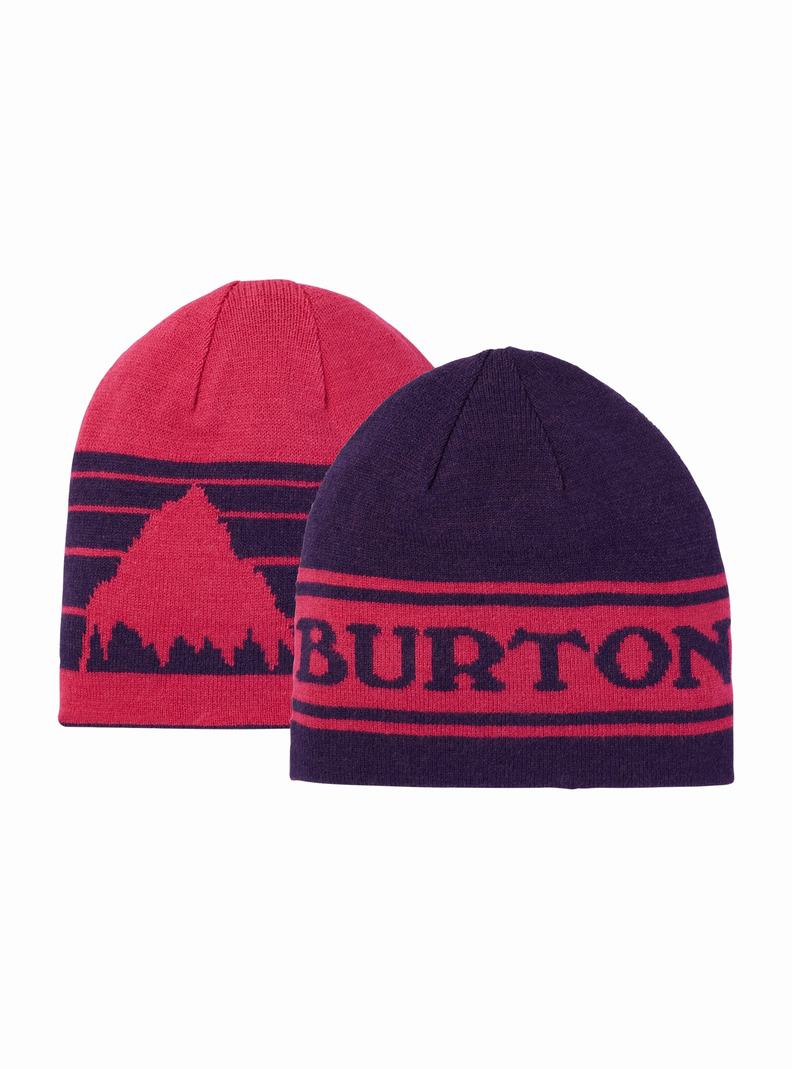 Pink / Purple Burton Billboard Reversible Kids' Beanie | UCXMVB752