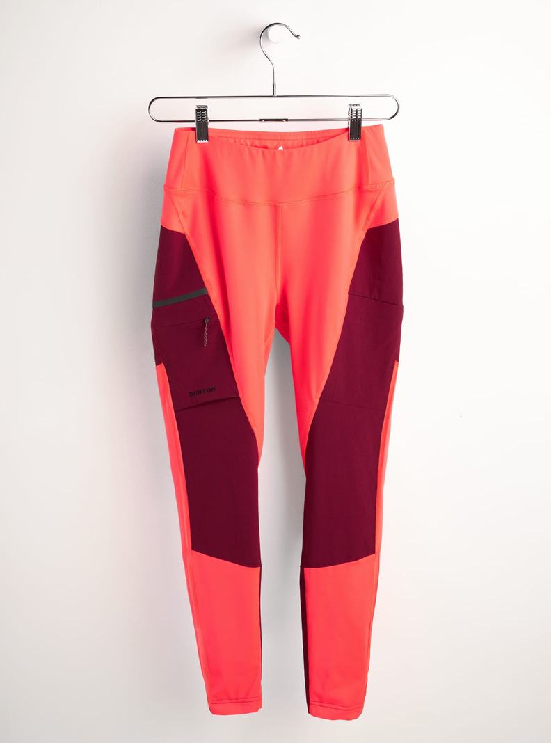 Pink / Red Burton Multipath Utility Women's Leggings | IAHQVM206