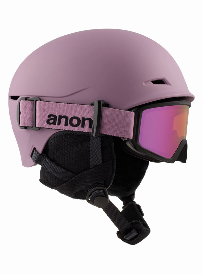 Purple Burton Anon Define Kids' Snowboard Helmets | WYSELP534