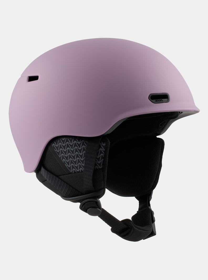 Purple Burton Anon Oslo WaveCel Kids' Snowboard Helmets | EJMCOB164