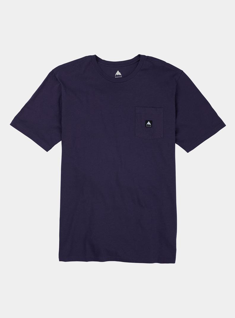 Purple Burton Colfax Short Sleeve Men's T-Shirts | WGPEVS075