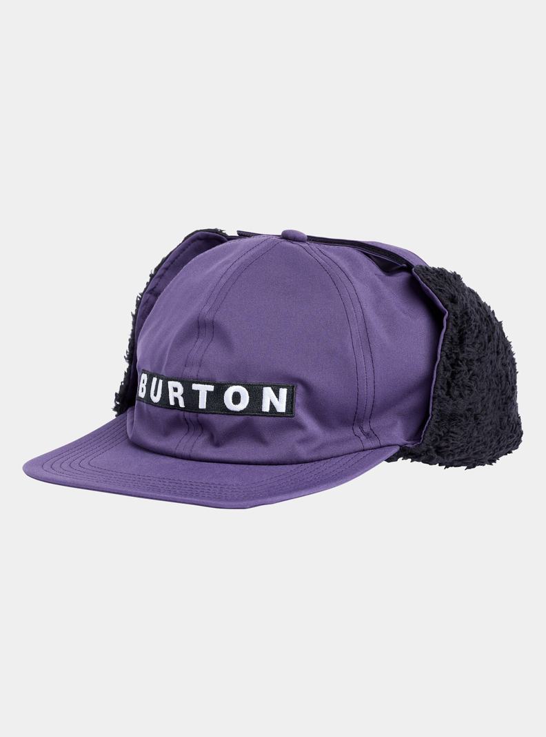 Purple Burton Lunchlap Earflap Men's Hat | TOMKBS635