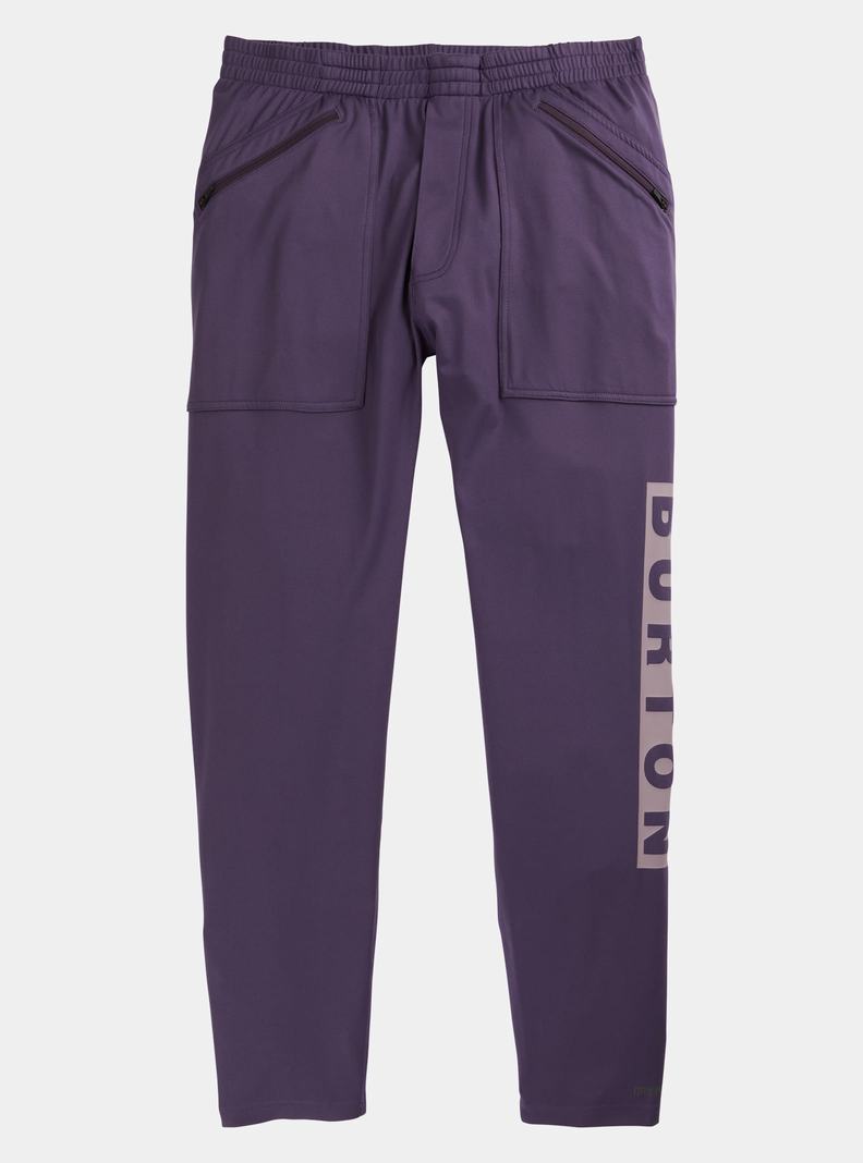 Purple Burton Midweight Base Layer Stash Pants Men's Base Layer Pants | CPMSAO175