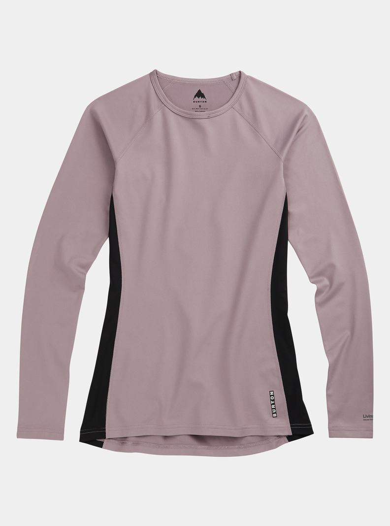 Purple Burton Midweight X Base Layer Crewneck Women's Base Layer Top | MUIAKT032