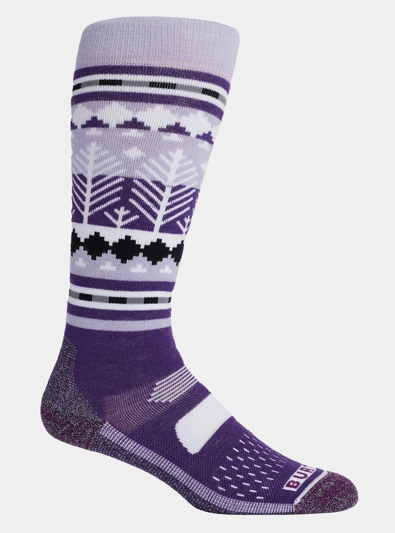 Purple Burton Performance Midweight Women's Socks | KYGJAN385