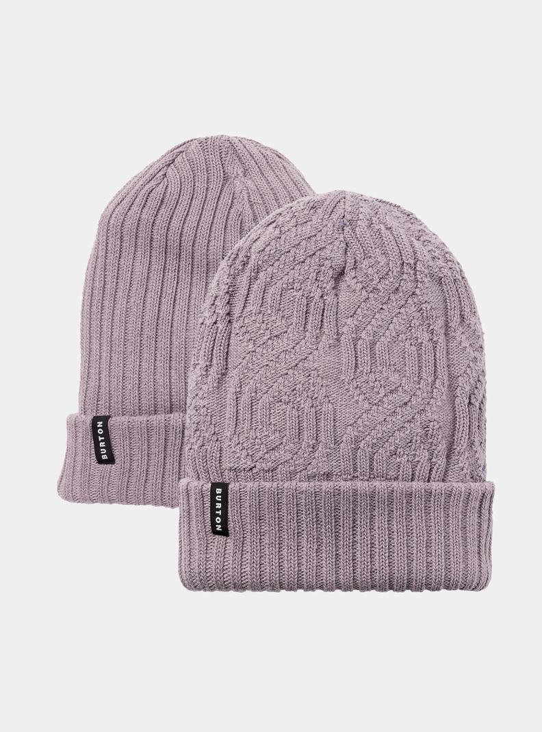 Purple Burton Recycled Reversible Women's Beanie | GRFBME240