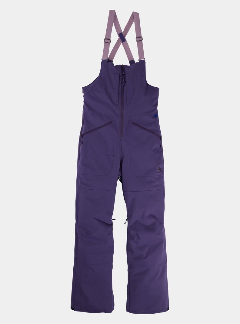 Purple Burton Reserve Stretch 2L Women's Bibs | YCAJUD579