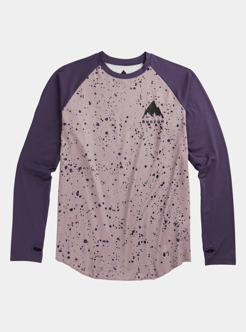 Purple Burton Roadie Men's Base Layer Top | JLMIOG357