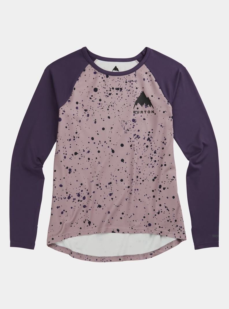 Purple Burton Roadie Women's Base Layer Top | QAFXSM561