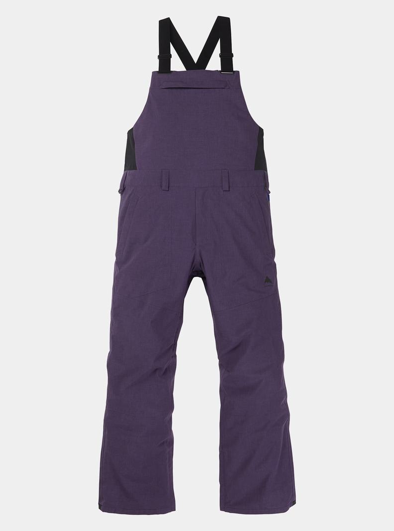 Purple Burton Snowdial Men's Bibs | ZDPUSC129