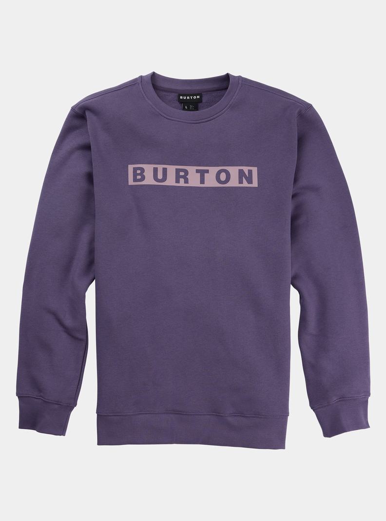 Purple Burton Vault Crew Women's Sweatshirts | FRGYQA543