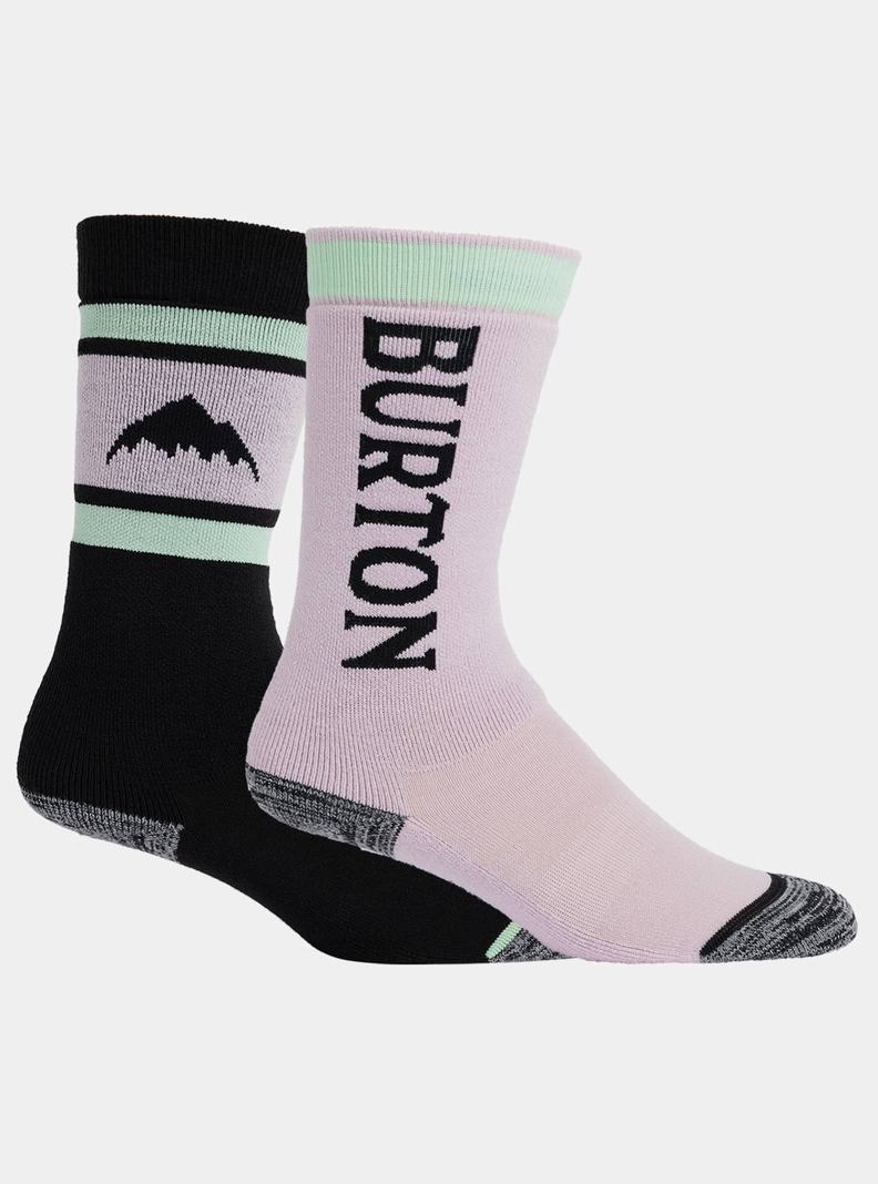 Purple Burton Weekend Midweight (2 Pack) Kids' Socks | YPIXMQ801