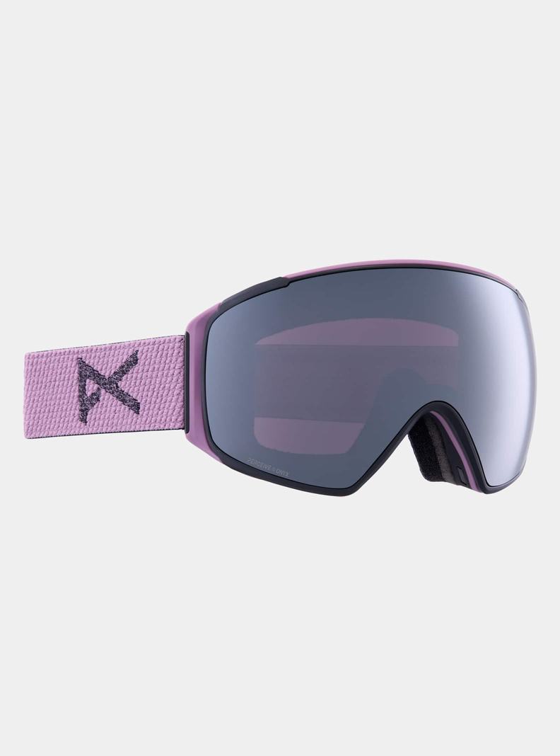 Purple / Orange / Black Burton Anon M4S Low Bridge Fit Goggles (Toric) + Bonus Lens + MFI® FACE MASK Women's Ski Goggles | MAXZYQ842