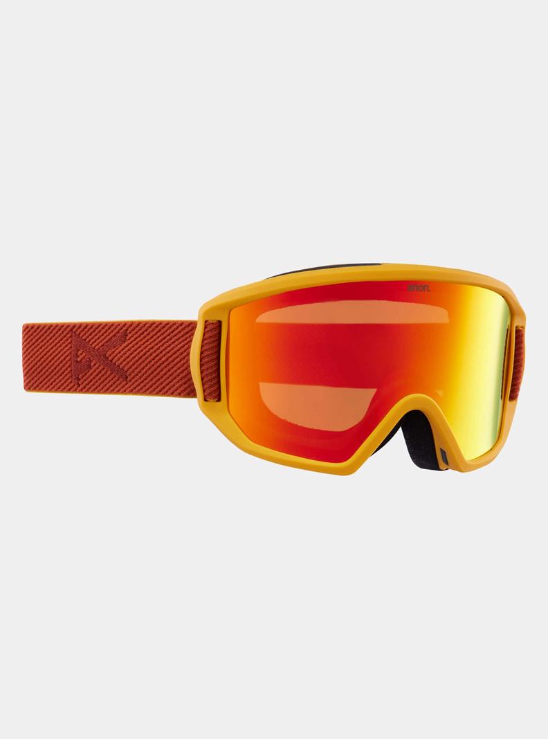 Red / Burton Anon Relapse Jr. Goggles + MFI® Face Mask Kids' Ski Goggles | BKSCUO538