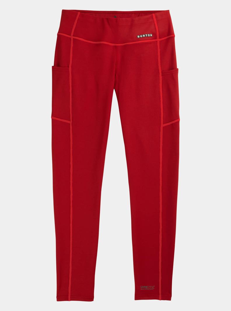 Red Burton Heavyweight X Base Layer Pants Women's Base Layer Pants | ADFYRV782