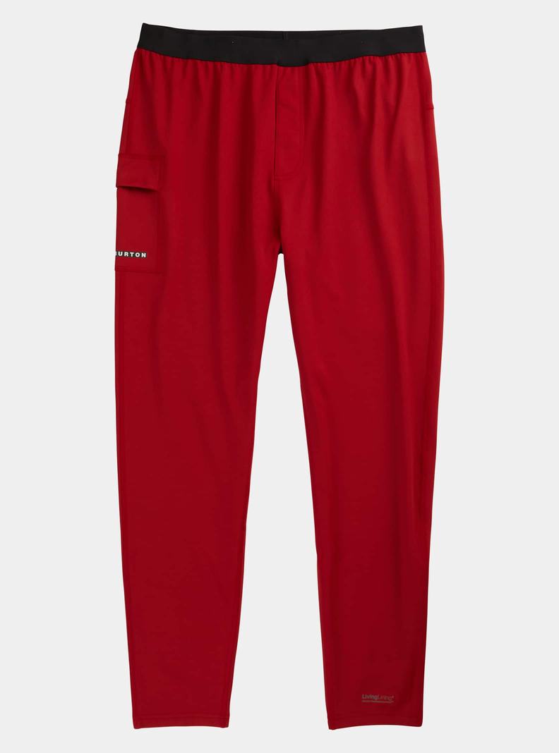 Red Burton Heavyweight X Base Layer Pants Men's Base Layer Pants | HFDKLA615