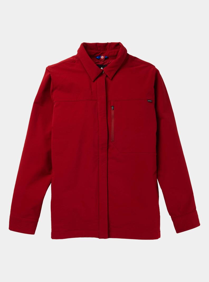 Red Burton Winter Shelter Three-In-One Top Women's Shirts | AGJDTF471