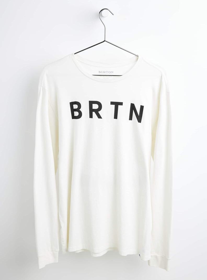 White Burton BRTN Long Sleeve Men's T-Shirts | ZKRTXG310