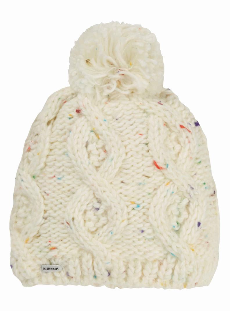 White Burton Chloe Kids' Beanie | QMUNZR672