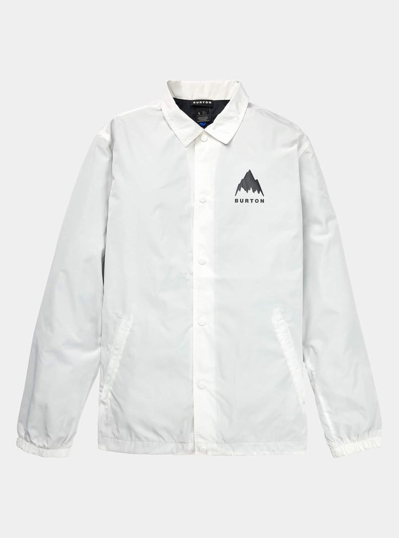 White Burton Coaches Men's Ski Jackets | LMRAQN368